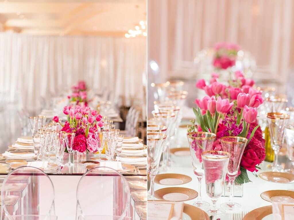 amazingcelebrationsllc.com tulips roses and peony table decor with glass tabletop